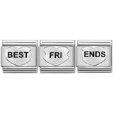 Nomination Classic Silver (BEST FRI)ENDS Heart Charm SALE