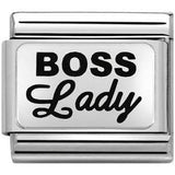 Nomination Classic Sterling Silver Boss Lady Charm