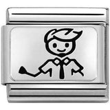 Nomination Classic Sterling Silver Family Dad Charm SALE