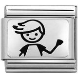 Nomination Classic Sterling Silver Family Boy Charm