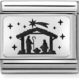 Nomination Classic Sterling Silver Nativity Charm
