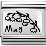 Nomination Classic Silver May Lily of the Valley Flower Charm
