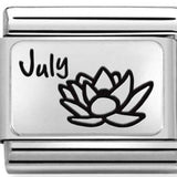 Nomination Classic Silver July Water Lily Flower Charm
