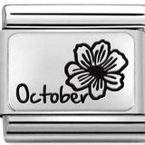 Nomination Classic Silver October Marigold Flower Charm