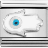 Nomination Classic Silver Enamel Hamsa Hand Charm