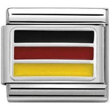 Nomination Classic Silver Enamel Germany Flag Charm