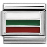 Nomination Classic Silver Enamel Bulgaria Flag Charm