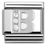 Nomination Classic Silver CZ Initial Charm