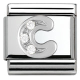 Nomination Classic Silver CZ Initial Charm