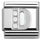 Nomination Classic Silver CZ Initial Charm