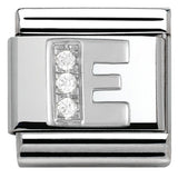 Nomination Classic Silver CZ Initial Charm