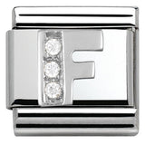 Nomination Classic Silver CZ Initial Charm