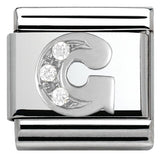 Nomination Classic Silver CZ Initial Charm