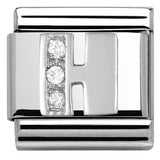 Nomination Classic Silver CZ Initial Charm