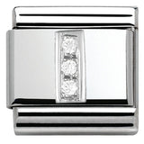 Nomination Classic Silver CZ Initial Charm