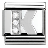 Nomination Classic Silver CZ Initial Charm