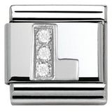 Nomination Classic Silver CZ Initial Charm