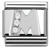 Nomination Classic Silver CZ Initial Charm