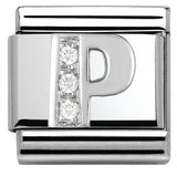 Nomination Classic Silver CZ Initial Charm