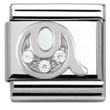 Nomination Classic Silver CZ Initial Charm