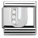 Nomination Classic Silver CZ Initial Charm