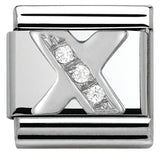 Nomination Classic Silver CZ Initial Charm