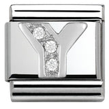 Nomination Classic Silver CZ Initial Charm