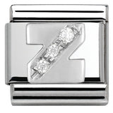 Nomination Classic Silver CZ Initial Charm