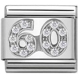 Nomination Classic Silver CZ Number Sixty Charm