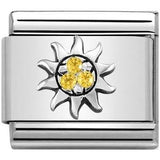 Nomination Classic Silver CZ Sunshine Charm