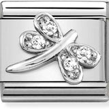 Nomination Classic Silver CZ Dragonfly Charm