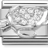 Nomination Classic Silver CZ Turtle Charm