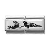 Nomination Classic Silver Seals Double Charm