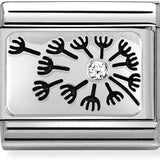 Nomination Classic Silver CZ Dandelion Charm SALE