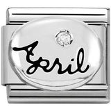 Nomination Classic Silver April Birthstone CZ Charm