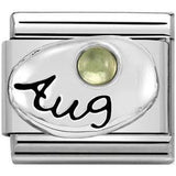 Nomination Classic Silver August Birthstone Peridot Charm