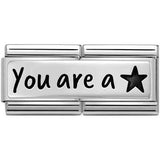 Nomination Classic Silver You Are A Star Double Charm