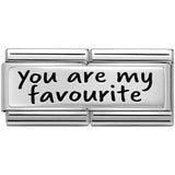 Nomination Classic Silver You Are My Favourite Double Charm
