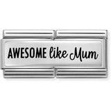 Nomination Classic Silver Awesome Like Mum Double Charm