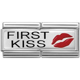 Nomination Classic Silver Enamel First Kiss Double Charm SALE