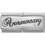 Nomination Classic Silver CZ Anniversary Double Charm