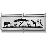 Nomination Classic Silver Savanna Skyline Double Charm