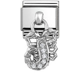 Nomination Classic Silver CZ Scorpio Drop Charm SALE