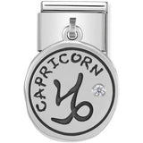 Nomination Classic Silver Zodiac Capricorn Drop Charm SALE