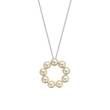 Ti Sento Maxi Pearl Circle Pendant Necklace SALE