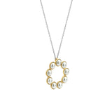 Ti Sento Maxi Pearl Circle Pendant Necklace SALE
