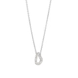 Ti Sento Open Heart Mini CZ Pendant Necklace