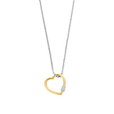 Ti Sento Open Heart Large Pendant Necklace SALE