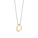 Ti Sento Open Heart Large Pendant Necklace SALE