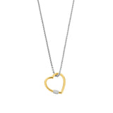 Ti Sento Open Heart Large Pendant Necklace SALE